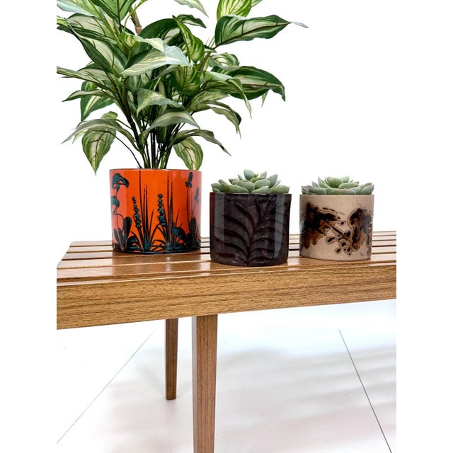 Mid-Century Modern Ceramic Cachepots or Planters from Scheurich and Marei, Germany 1960s, Set of 3 For Sale - Image 3 of 12