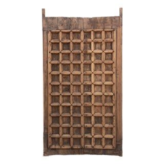 Early 1800's Jaisalmer Carved Teak Doors For Sale
