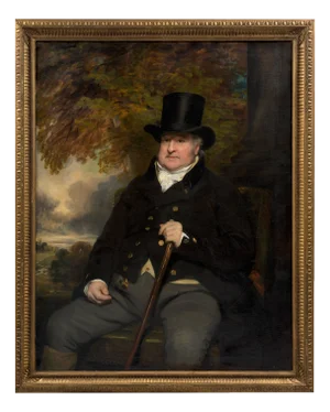 Sir Henry Raeburn, Portrait of a Landowner, 19th Century, Oil on Canvas, Framed