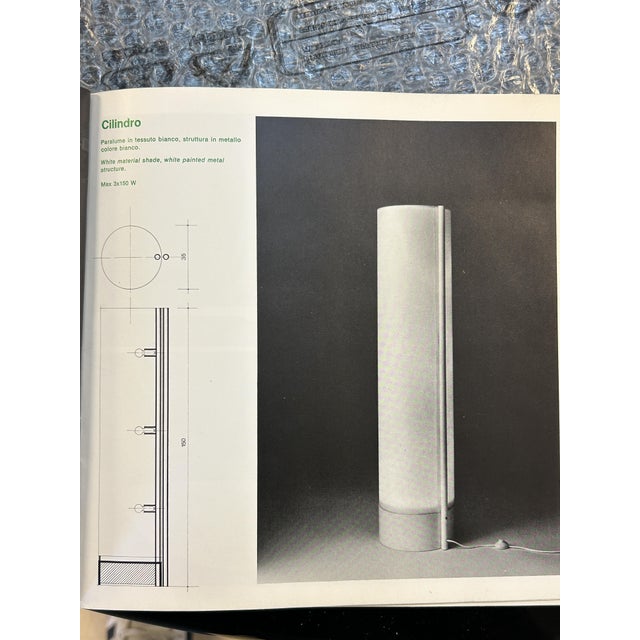 Vintage Cylinder Floor Lamp by Giuliana Gramigna for Quattrifolio, 1976 For Sale - Image 11 of 12