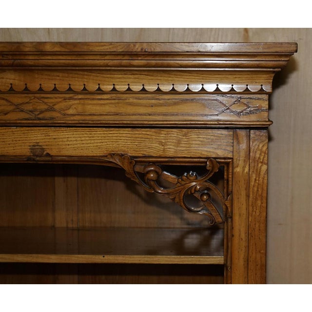 Wood Antique Victorian Oak Cupboard, 1840s For Sale - Image 7 of 18