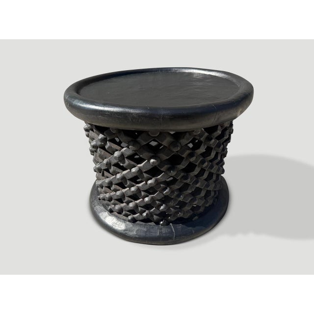 Tribal Andrianna Shamaris African Tray Coffee Table Or Side Table For Sale - Image 3 of 6