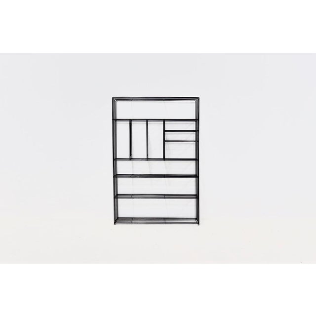 Metal Wire Steel Pilastro Bookcase by Tjerk Reijenga, 1950s For Sale - Image 7 of 8