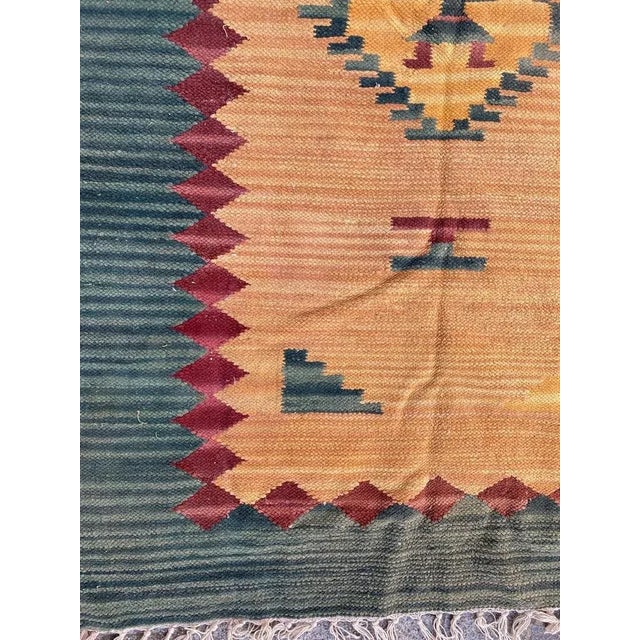 Indian Flat Durhie Kilim Gabbeh Design For Sale - Image 4 of 15