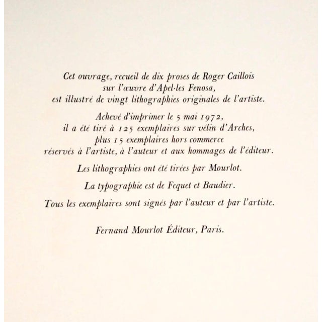 Printmaking Materials Apelles Fenosa Apeles Fenosa Spanish Sculptor Mourlot Lithograph Abstract Expressionist Figures, 1972 For Sale - Image 7 of 11