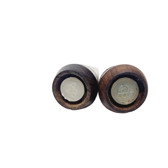 Brown Postmodern Salt and Pepper Holder from A&B, Denmark, 1950s, Set of 2 For Sale - Image 8 of 9