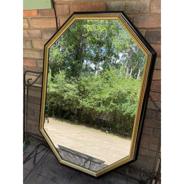 1970s-80s Large Beveled Octagonal Wall Mirror, Edward Art Products For Sale - Image 14 of 14