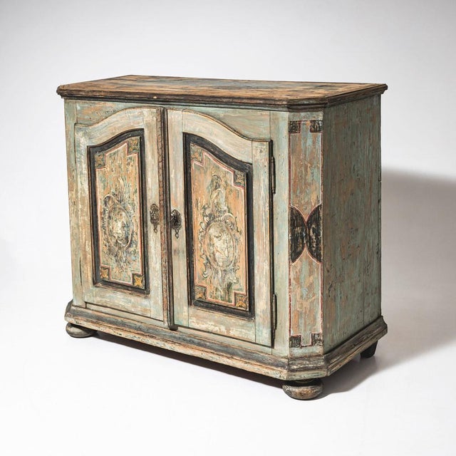 Baroque Hand-Painted Buffet, 1700s For Sale - Image 11 of 11