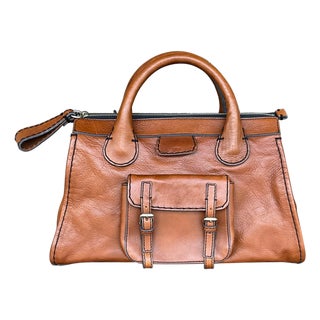 Vintage Chloe Edith Leather Tote For Sale