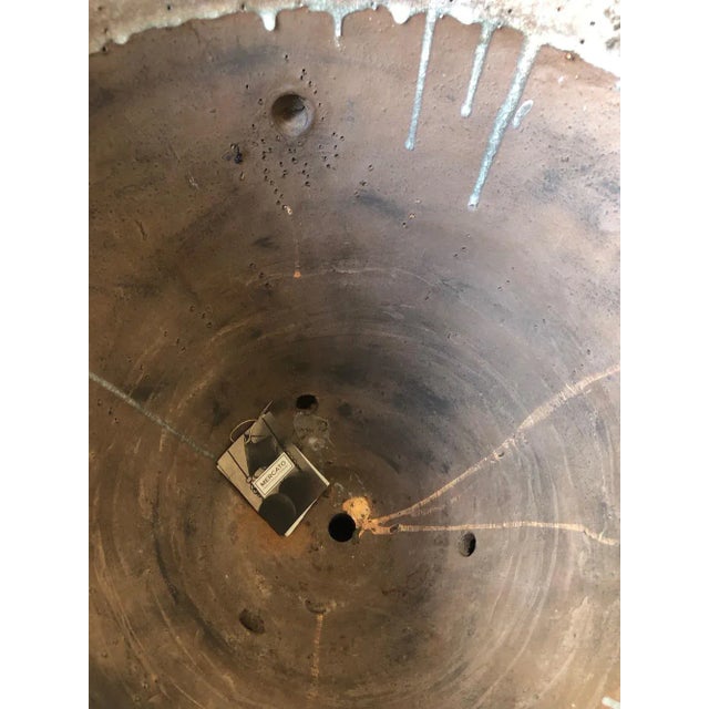 Large Italian Antique Glazed Urn- 36"h For Sale - Image 10 of 13