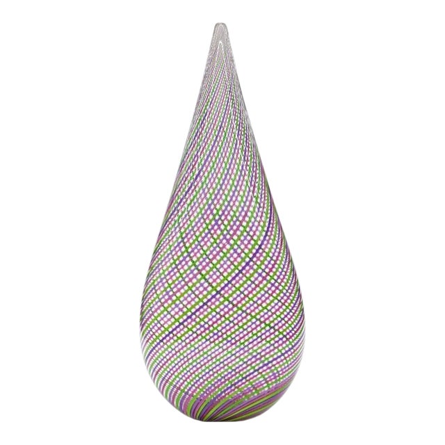 Bryan Rubino Contemporary Glass Blown Vase For Sale