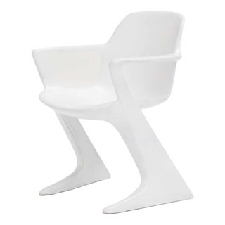 White Kangaroo Chairs by Ernst Moeckl for Horn, 1980s, Set of 4 For Sale