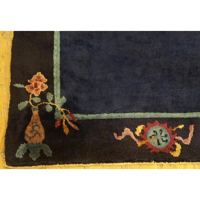 1930s Antique Chinese Art Deco Rug For Sale - Image 5 of 6