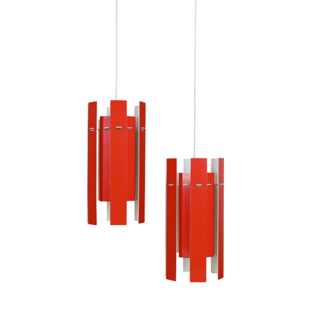 Cocktail Pendant Lamps by Henning Rehhoff for Fog & Mørup, 1970s, Set of 2 For Sale