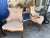 Wood Pair of 1950s French Style Armchairs Made in Usa For Sale - Image 7 of 9