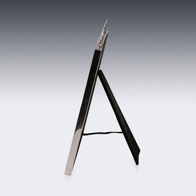 Vintage American Silver Photo Frame by Bigelow for Kennard & Co, 1920 For Sale - Image 4 of 13