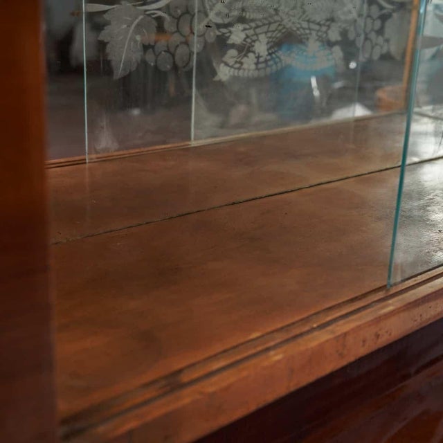Brown Art Deco Sideboard with Display Case For Sale - Image 8 of 13