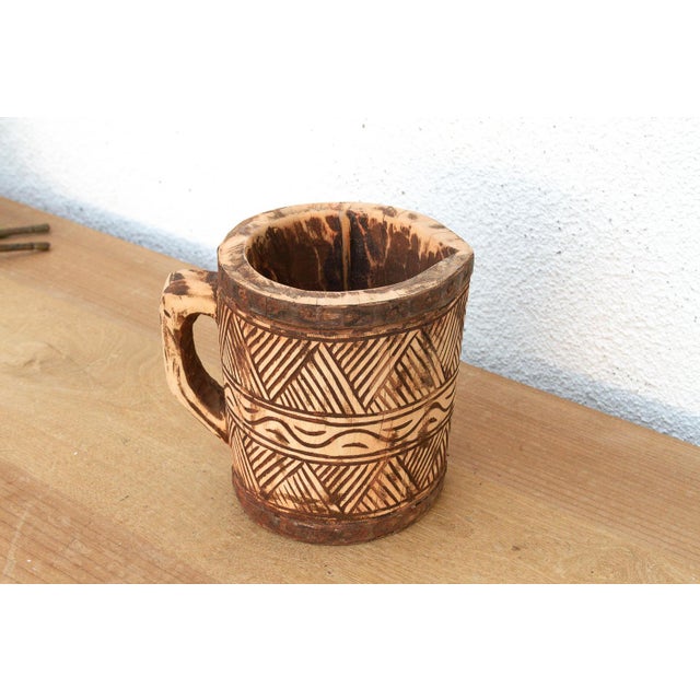 Tribal Handcarved Tribal Vessel For Sale - Image 3 of 5