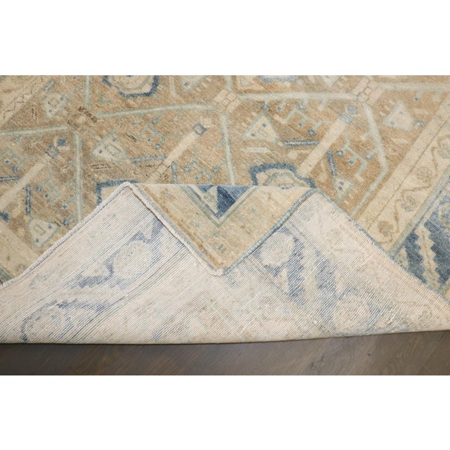 Textile Zabihi Collection Persian Hamedan Neutral Color Rug For Sale - Image 7 of 11