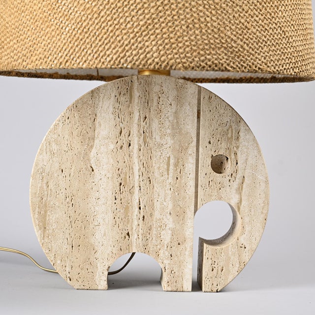 Vintage Elephant Table Lights in Travertine by Fratelli Mannelli, 1970, Set of 2 For Sale - Image 18 of 18