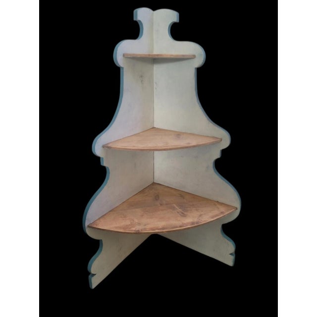 Lacquered Corner Cabinet or Wall Unit, 1950s For Sale - Image 9 of 9