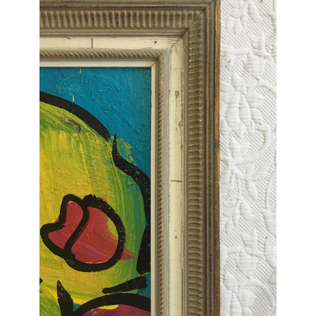 1980s Large Abstract Peter Keil Painting, Framed For Sale - Image 5 of 8