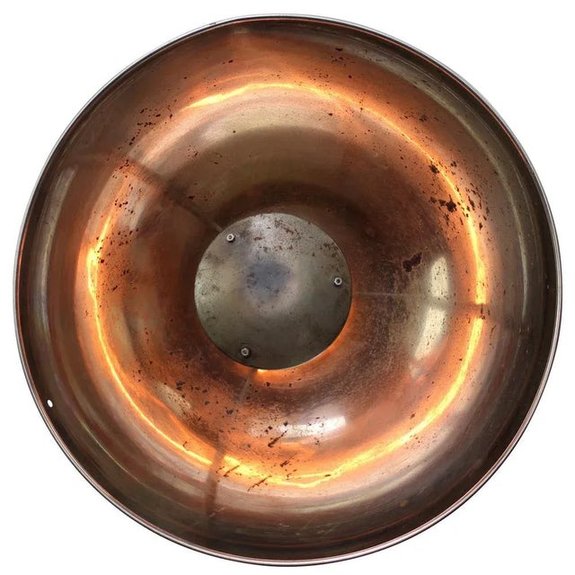 Vintage French Chrome Metal Medical Pedant Lights For Sale - Image 4 of 5