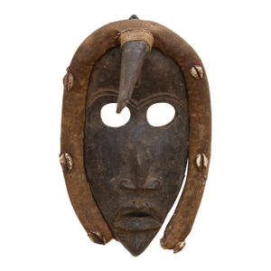Vintage Symbolic African Kuba Mask