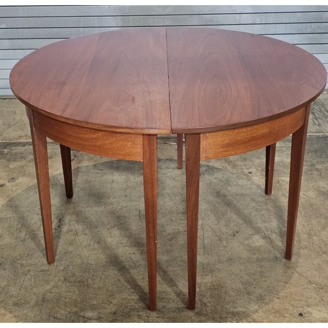 Kittinger Williamsburg Mahogany Three Part Extendable Banquet Dining Room Table For Sale - Image 12 of 15