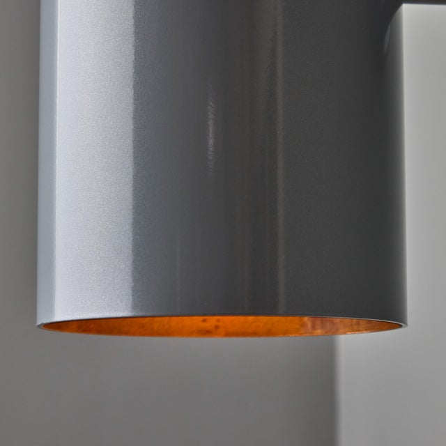 Hans-Agne Jakobsson C627/110 'Rulle' Sconce in Painted Silver For Sale - Image 10 of 11