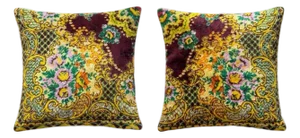 Handwoven Velvet Kilim Pillow Cover 20'' X 20'' - Set of Two