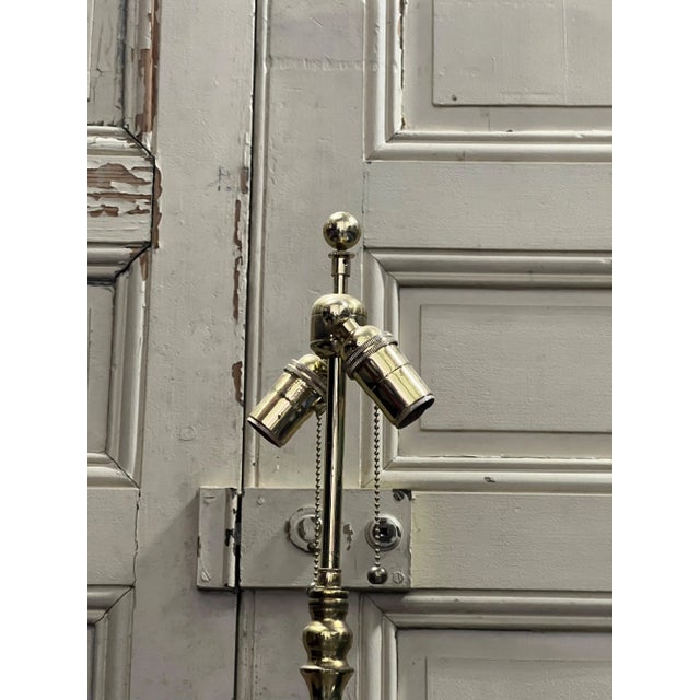 Brass French Polished Brass Floor Lamp For Sale - Image 8 of 15