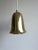 Bell shaped brass pendant with perforated shade. Sweden, 1960s. I have official proof of authenticity such as vintage...