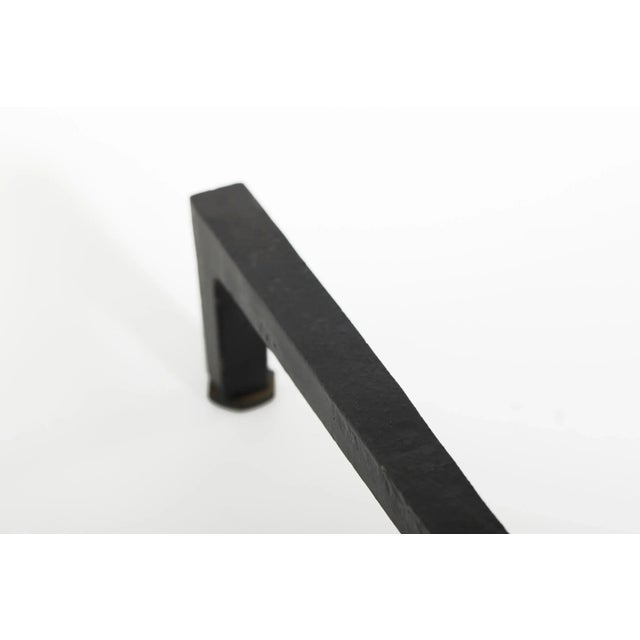 1930s Large Gilt Brass Andiron - a Pair For Sale - Image 11 of 13