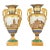 French Porcelain Vases With Architectural Scenes For Sale