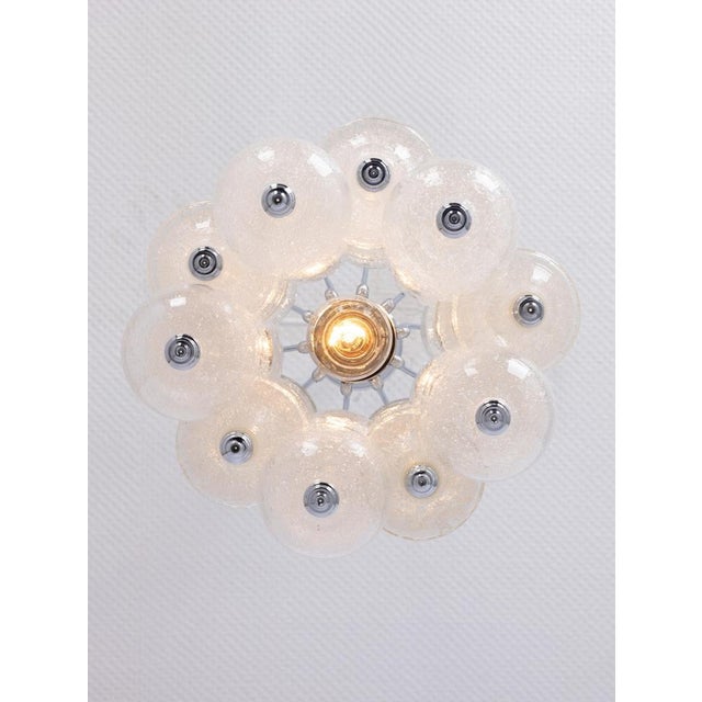 Small Glass Tulipan Pendant Light attributed to Seguso, Italy, 1960s For Sale - Image 6 of 16