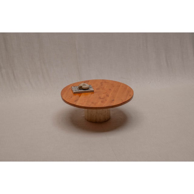 Wood Large French Brutalist Coffee Table, 1960s For Sale - Image 7 of 10