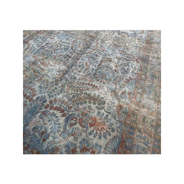1960s Old Persian Sarouk Area Rug 8x12 For Sale - Image 9 of 12