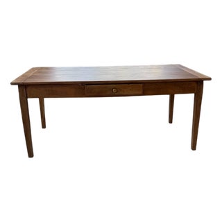 Vintage Farmhouse Table in Cherry, 1950s For Sale
