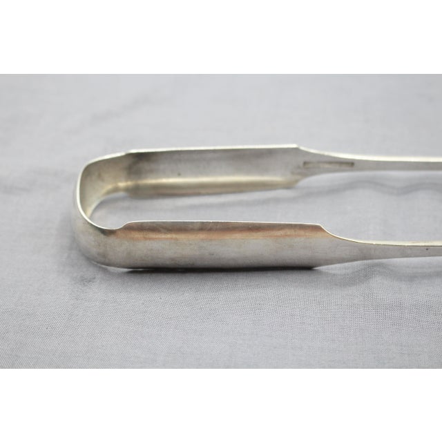 Fiddle pattern coin silver sugar tongs, circa 1830 by J. Peters, Philadelphia. James Peters. Large shell tips. For the...