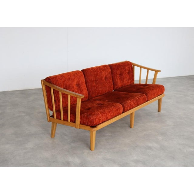 Brown Vintage Sofa by Carl Malmsten for O.H. Sjögren For Sale - Image 8 of 12