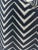 Custom pair of 22" pillows covered in a chevron cut velvet in black and white. These pillows have tapered corners to...