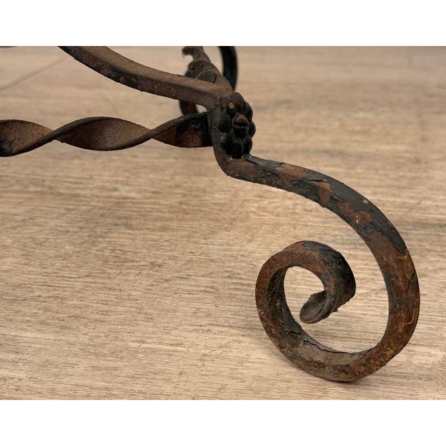 Antique Victorian Wrought Iron Garden Plant Stand - 42" For Sale - Image 12 of 12