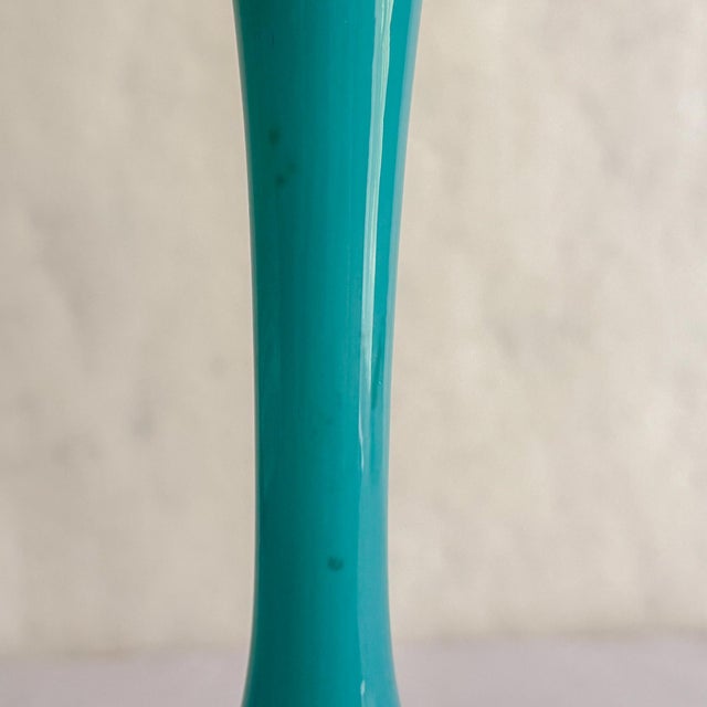 1960s 1960s Scandinavian Modern Elme Glasbruk Cased Glass Vase For Sale - Image 5 of 11