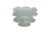 Two antique satin glass rose petal lamp shades featuring a three tiered design. Great for use with Torchiere lights....