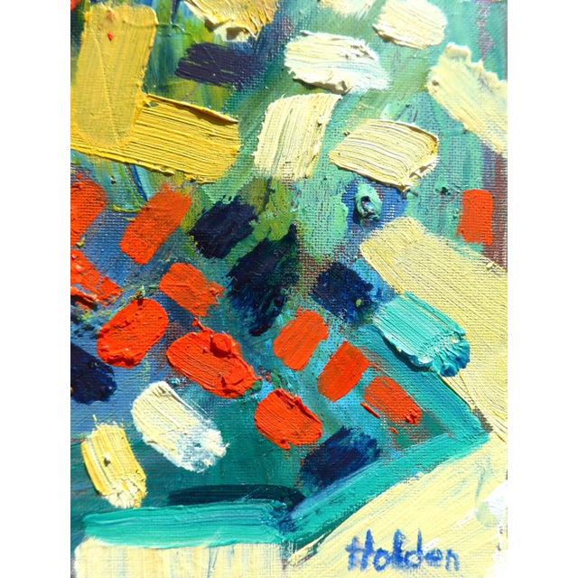 Contemporary "Kaleidescope" Abstract Oil Painting Martha Holden For Sale - Image 3 of 7