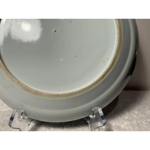 Antique 19th C Chinese Porcelain Blue White Plate Landscape Nanking 9 1/2" For Sale - Image 9 of 12