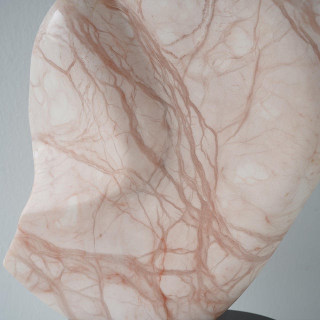 Late 20th Century Abstract Pink Alabaster Sculpture For Sale - Image 16 of 17