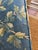 Royal Blue Pair of Vintage Parsons Ottomans in Chinoiserie Bird & Botanical Print For Sale - Image 8 of 10