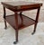 Early 20th Century Cherry Wood Serving Bar Cart with Removable Tray, 1940s For Sale - Image 12 of 18